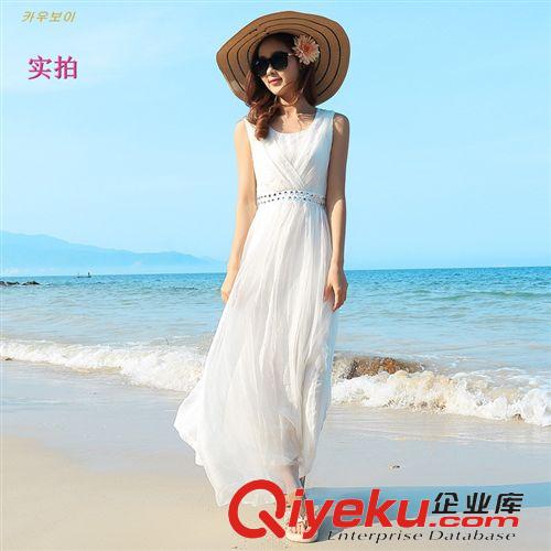 gd波西米亞連衣裙 2015夏季時尚新品波西米亞度假沙灘裙gd桑蠶絲長裙寬松連衣裙女