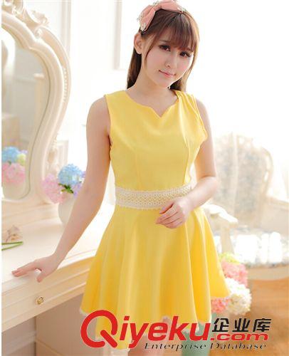 歐美直擊潮風范 2015夏季新款韓版無袖連衣裙背心裙女外貿原單原始圖片2