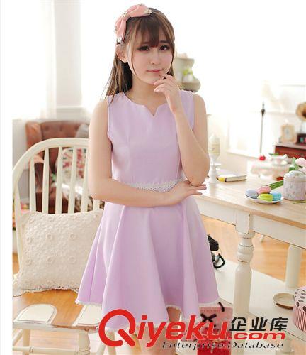 歐美直擊潮風范 2015夏季新款韓版無袖連衣裙背心裙女外貿原單原始圖片3