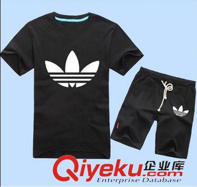 4.25 韓版情侶裝運動休閑套裝qlz男女套裝短袖T恤棉2015夏季原始圖片2