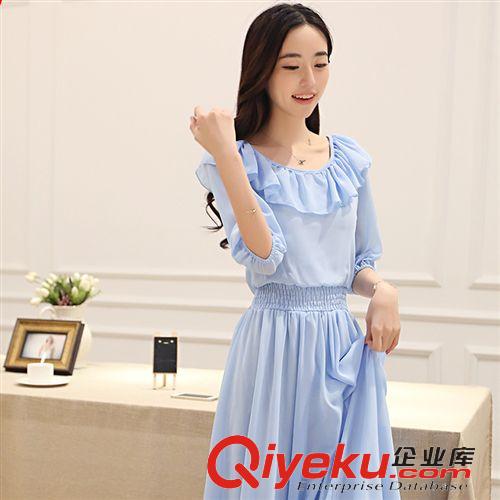 4.23 韓國東大門 夏裝大碼新款淑女式雪紡連衣裙優雅氣質長裙仙女裙