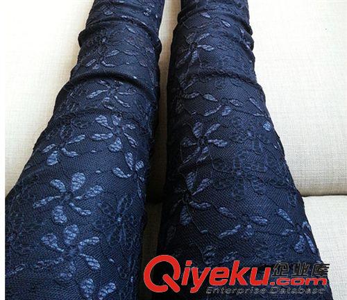 打底褲 2015春秋新款韓版女裝大碼蕾絲小腳褲修身顯瘦外穿打底長褲鉛筆褲原始圖片3