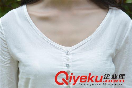 森女/日韓 2015春季新款小清新修身中長袖休閑女裝長裙廠家直銷原始圖片2