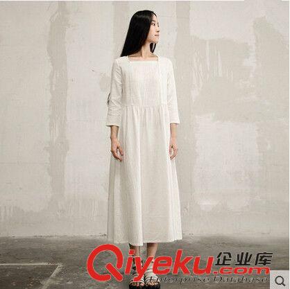 森女/日韓 2015春季新款小清新修身中長袖休閑女裝長裙廠家直銷