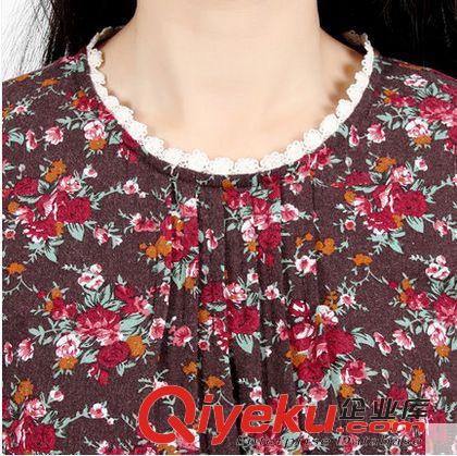 大碼女裝 2015年春季新款大碼女裝胖MM系列中長款碎花寬松連衣裙原始圖片3
