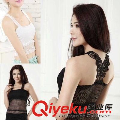 小背心、吊帶衫 2015春裝新款百搭打底蕾絲吊帶裹胸抹胸廠家直銷