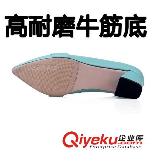 女靴 廠家直銷新款軟女單鞋中跟尖頭單鞋批發女鞋一件代發批發粗跟單鞋