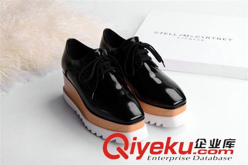 其他女鞋 休閑松糕跟高跟鞋單鞋休閑鞋2015新款上市歐美dp風日常白搭女鞋原始圖片3