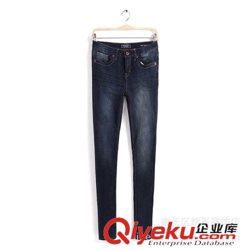 女裝 輝哥外貿(mào)美單 高品質(zhì)推薦 女士時(shí)尚顯瘦牛仔褲 磨白小腳褲鉛筆褲