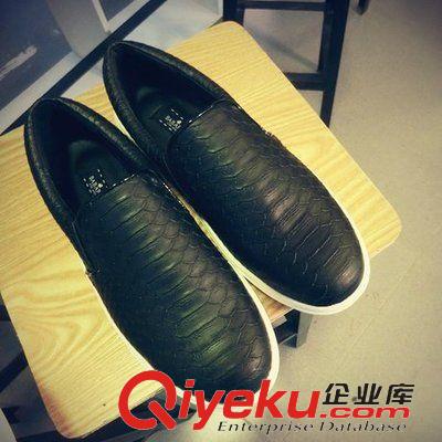 15年1月{dy}波新品 2015春季新歐美低幫厚底蛇紋套腳懶人鞋板鞋韓版休閑時尚女鞋批發原始圖片2