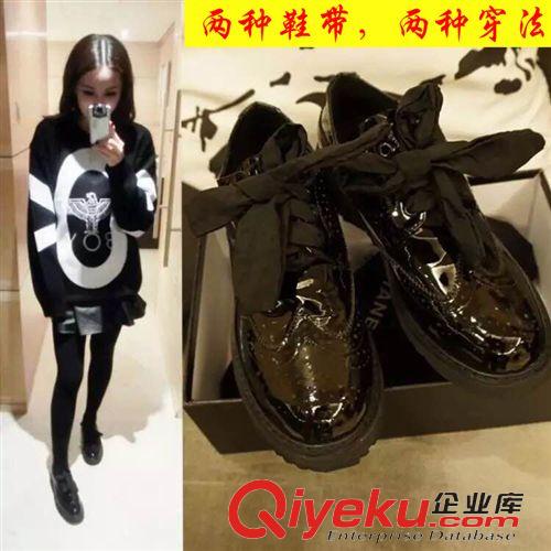 15年1月第四波新品 2015春季新款歐美尖頭淺口拼色百搭平底單鞋韓版OL四季女單鞋批發(fā)