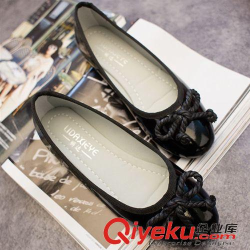 15年1月第四波新品 2015新款歐美嗆口小辣椒小紅鞋韓版蝴蝶結婚鞋豆豆鞋四季船鞋批發原始圖片3
