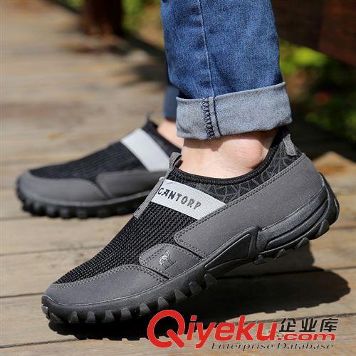 鏤空網(wǎng)布透氣鞋 夏季爆款男士鏤空網(wǎng)布鞋男士懶人套腳鞋男士休閑透氣鞋網(wǎng)面運(yùn)動(dòng)鞋原始圖片3