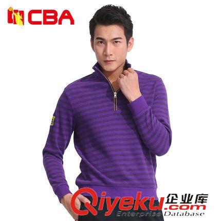 男裝 2015CBA新款男針織運動休閑外套男款套頭透氣上衣長袖針織衫