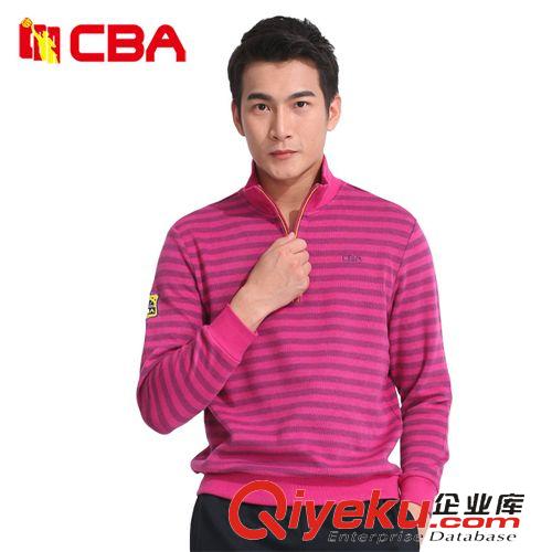 男裝 2015CBA新款男針織運動休閑外套男款套頭透氣上衣長袖針織衫
