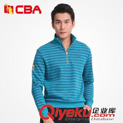 男裝 2015CBA新款男針織運動休閑外套男款套頭透氣上衣長袖針織衫