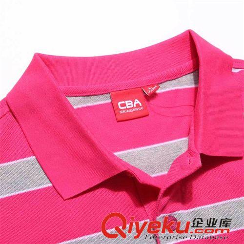 男裝 CBA男子運動POLO衫 2015夏季新品時尚條紋短袖T恤 男子透氣短T原始圖片3