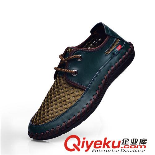 休閑鏤空皮鞋 天天限量購 新款外貿(mào)網(wǎng)布單鞋鏤空網(wǎng)面男鞋夏季透氣休閑鞋布鞋