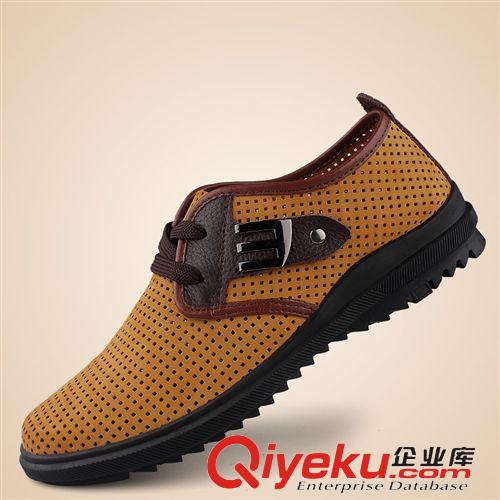 休閑鏤空皮鞋 廠家直銷 爆款男鞋 休閑時(shí)尚鏤空網(wǎng)布鞋 夏季新款人氣洞洞懶人鞋