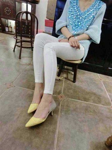 新品上架 15春夏新款糖果拼色細(xì)跟中跟淺口zp尖頭單鞋子女招代理一件代發(fā)