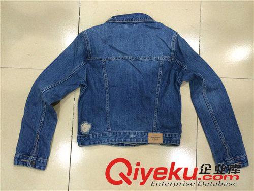 外套 春季新款男士修身夾克外貿(mào)zp短款牛仔上衣外套 原單服裝批發(fā)原始圖片2