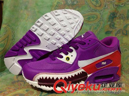 2015潮流鞋 2015新款90慢跑男女鞋 90款鯊魚嘴鬼哭狼嚎氣墊運動鞋 廠家直銷