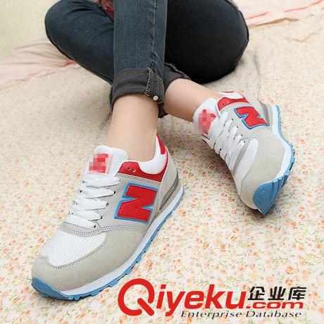 價格 情侶秋季韓國n字母韓版潮阿甘休閑厚底運動跑球鞋女男鞋松糕單鞋原始圖片3