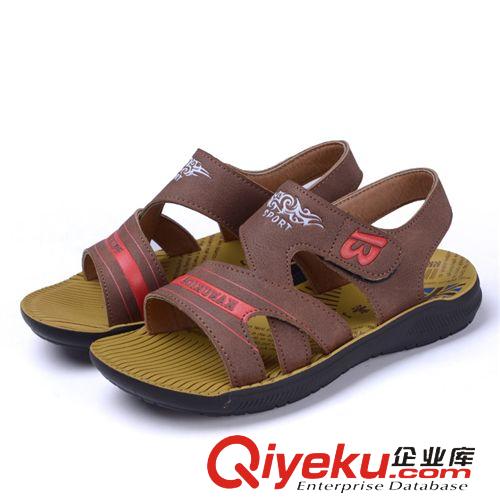 童鞋 2015夏季新款三色進口超纖皮魔術貼兒童涼鞋時尚舒適百搭童鞋批發原始圖片2