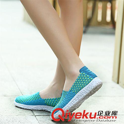 網(wǎng)布鞋 一件代發(fā)網(wǎng)店代理新款時尚手工編織女鞋女涼鞋一腳蹬洞洞鞋媽媽鞋