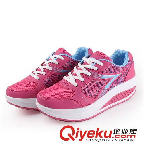 品牌女鞋 夏季新款網(wǎng)面搖搖鞋 厚底松糕女單鞋 熱賣款增高jf鞋 tj批發(fā)