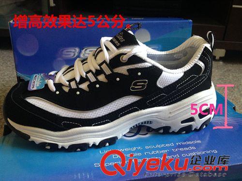 斯凱奇 Skechers 爆款斯凱奇女鞋內(nèi)增高鞋韓國趙敏英街拍款豹紋版跑步鞋批發(fā)