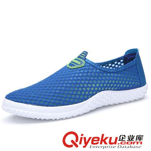 爆款 2015新款夏季情侶網(wǎng)布鞋男鞋女鞋時(shí)尚鏤空休閑鞋套腳透氣單鞋批發(fā)原始圖片2