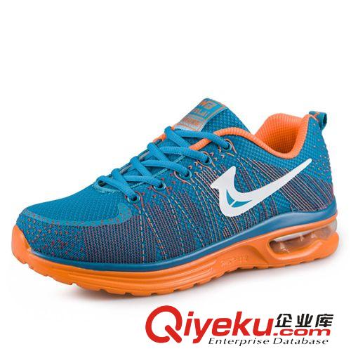 4月新款 2015夏季新款減震氣墊跑步鞋男鞋網(wǎng)面透氣輕便休閑運動鞋廠家直銷原始圖片2