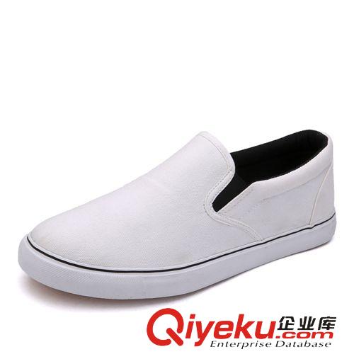 帆布鞋 新款夏季男士一腳蹬帆布鞋男鞋韓版潮休閑懶人鞋純色低幫單鞋批發
