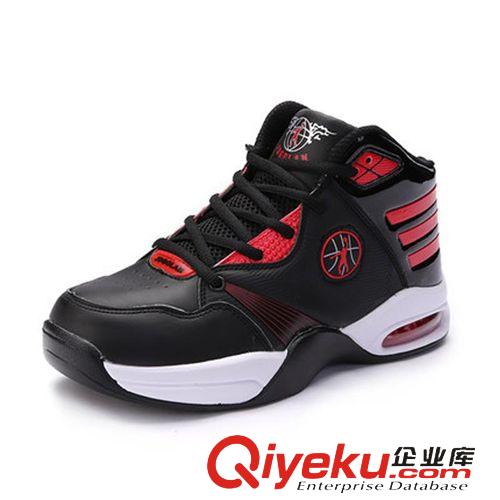 籃球鞋 打籃球?qū)Ｓ煤竦诇p震籃球鞋 防滑耐磨高幫學(xué)生跑步運(yùn)動(dòng)男鞋批發(fā)原始圖片3