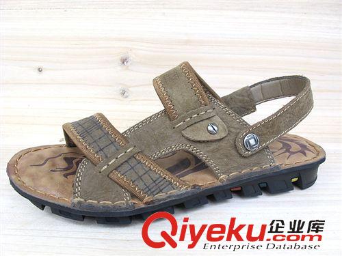 沙灘涼鞋.拖鞋 原單正品意大利品牌涼鞋頭層真皮沙灘鞋庫存清倉特價原始圖片3