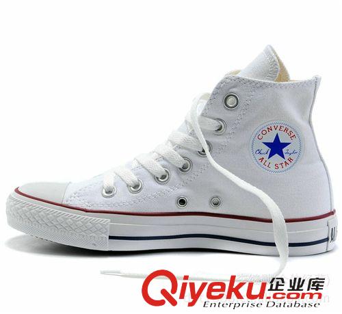 女單鞋 高幫情侶經(jīng)典款底幫男女休閑白色帆布鞋學(xué)生純色鞋庫存鞋批發(fā)