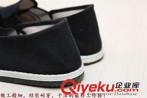 帆布鞋 黑色相巾輪胎橡膠底工作鞋吸汗透氣駕車男鞋傳統(tǒng)老北京布鞋批發(fā)原始圖片3
