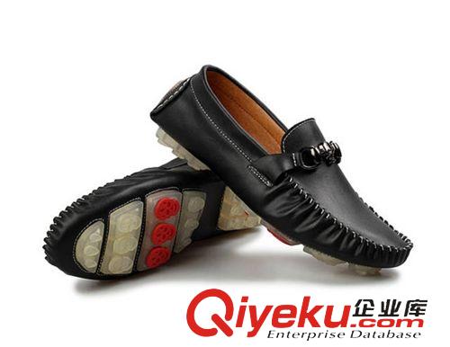 男豆豆鞋 2015新款時尚休閑情侶鞋 男女駕車鞋 輕便商務休閑皮鞋 懶人鞋原始圖片2