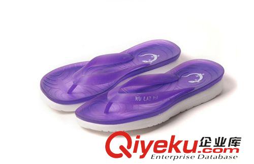 拖鞋 批發(fā) 夏季時(shí)尚休閑女式新款涼拖鞋平底人字拖水晶果凍透明拖鞋原始圖片3