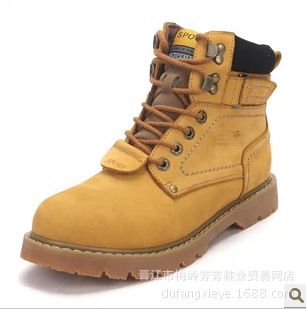 軍靴 時尚潮流男靴子 馬丁靴 男牛皮工裝靴 男短靴原始圖片3