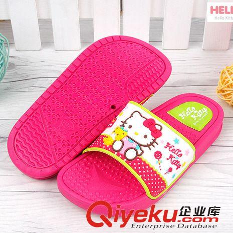 新發布產品 韓國正品hello kitty 兒童可愛拖鞋 凱蒂貓正版防滑拖鞋原始圖片3