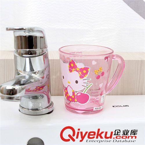 廚房用品 韓國(guó)正品 Hello Kitty 不銹鋼吸管杯 兒童水杯子 帶把手