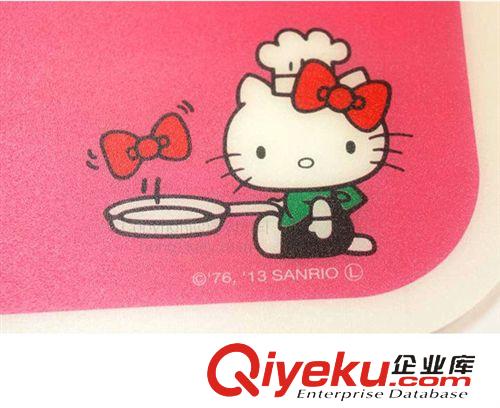 廚房用品 日本正品Hello Kitty 凱蒂貓 迷你抗菌菜板原始圖片2