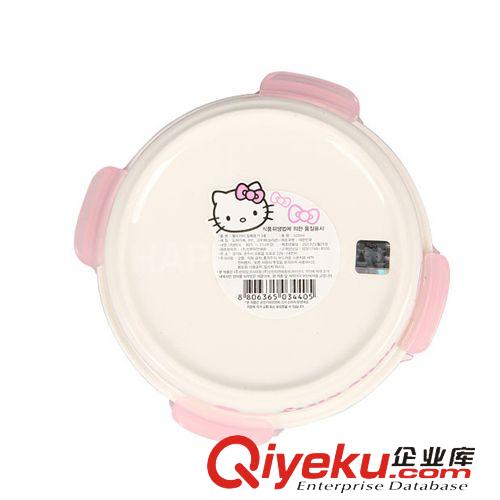 廚房用品 韓國zp Hello Kitty 圓形陶瓷保鮮盒 520ml