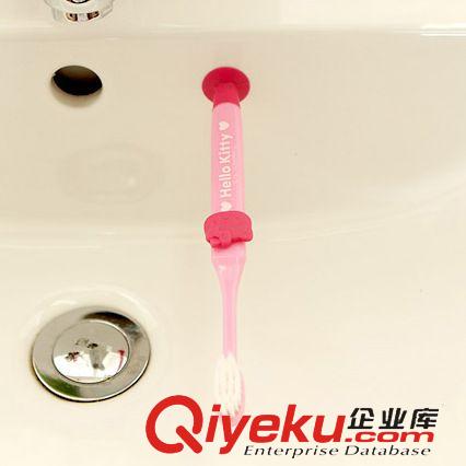 衛浴用品 日本進口zphello kitty 凱蒂貓正版吸盤式牙刷原始圖片2