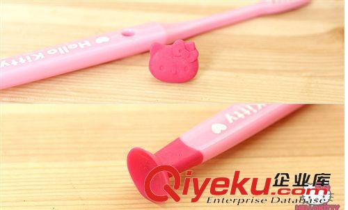 衛浴用品 日本進口zphello kitty 凱蒂貓正版吸盤式牙刷原始圖片3