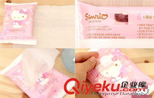 客廳日用 韓國(guó)zphello kitty 凱蒂貓濕巾原始圖片3