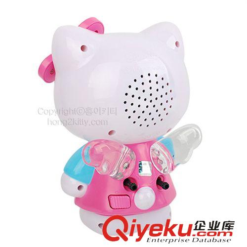 客廳日用 韓國正品hello kitty  凱蒂貓公債 靜音立體掛表原始圖片2