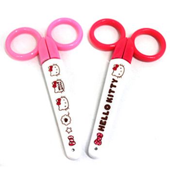 文具用品 韓國zp hello kitty 寶寶安全剪刀 凱蒂貓安全剪子原始圖片3
